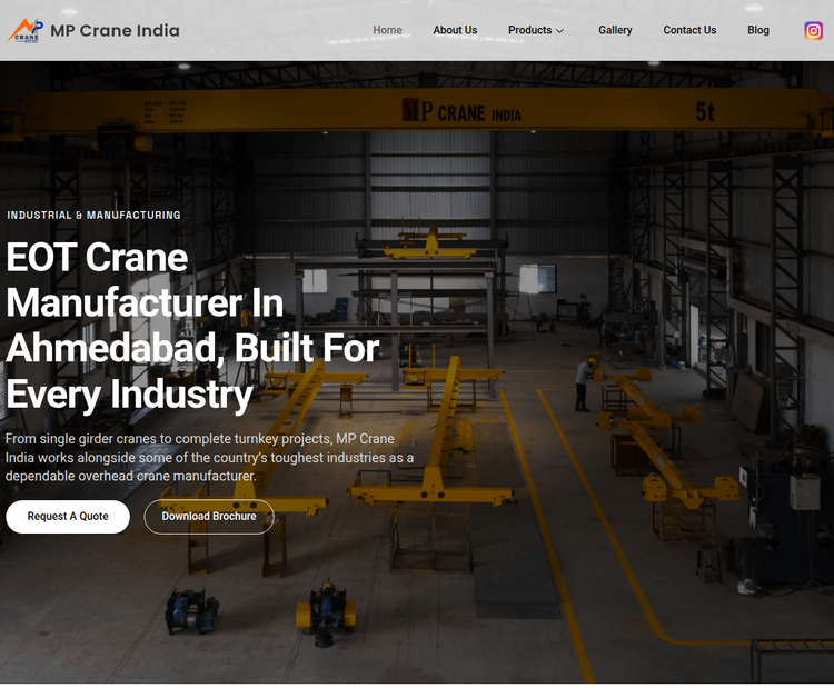 Overhead Crane Manufacturer in Ahmedabad