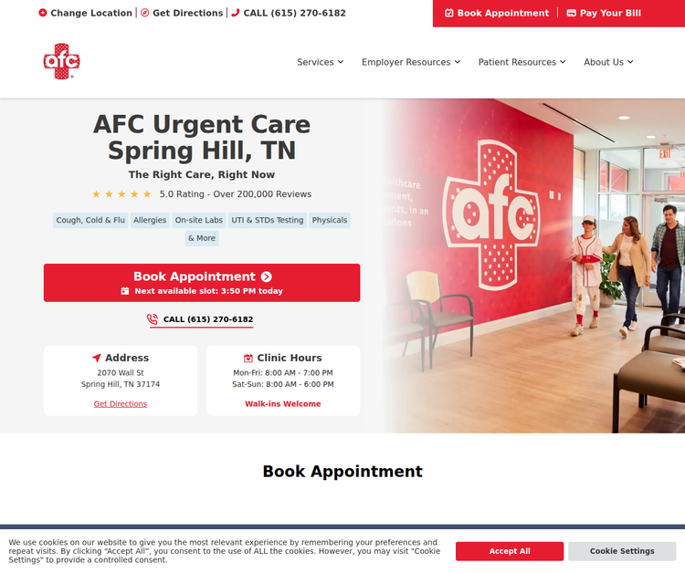 AFC Urgent Care Spring Hill