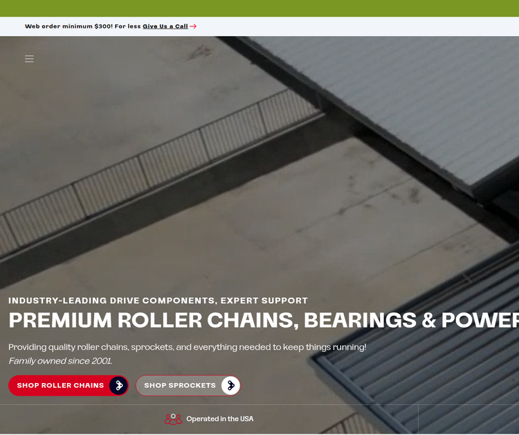 YOUR ONE-STOP POWER TRANSMISSION SHOP