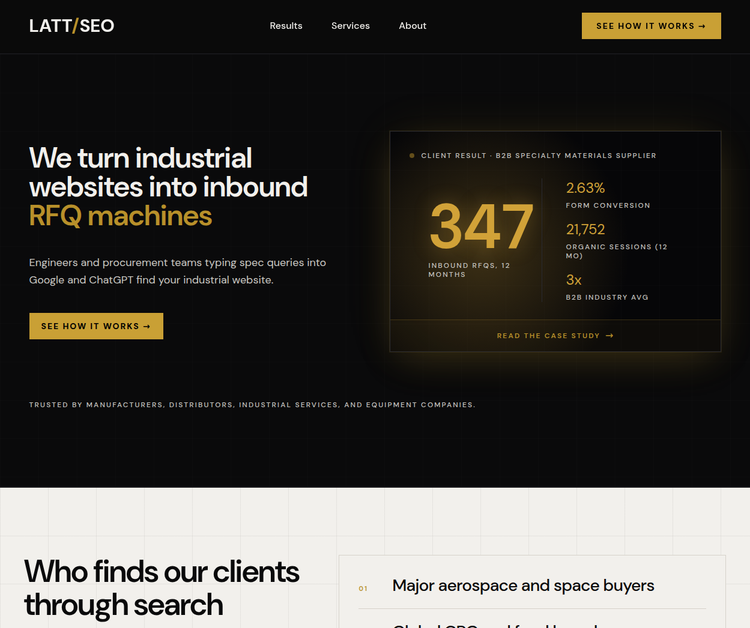 Full‑Service SEO for Industrial Companies